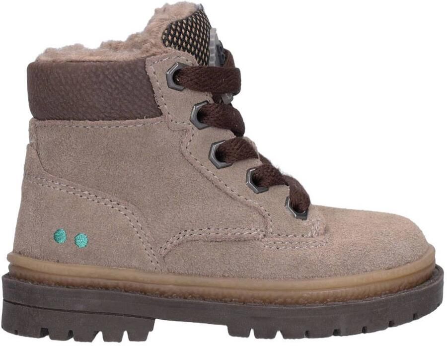 BunniesJR Thijs Trail suède enkelboots met profielzool grijs