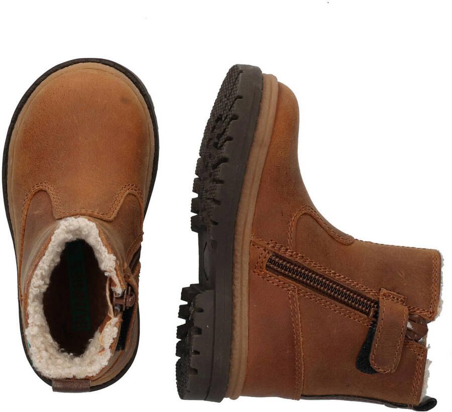 BunniesJR 225702-513 Jongens Biker Boots Cognac Nubuck Ritssluiting - Foto 2