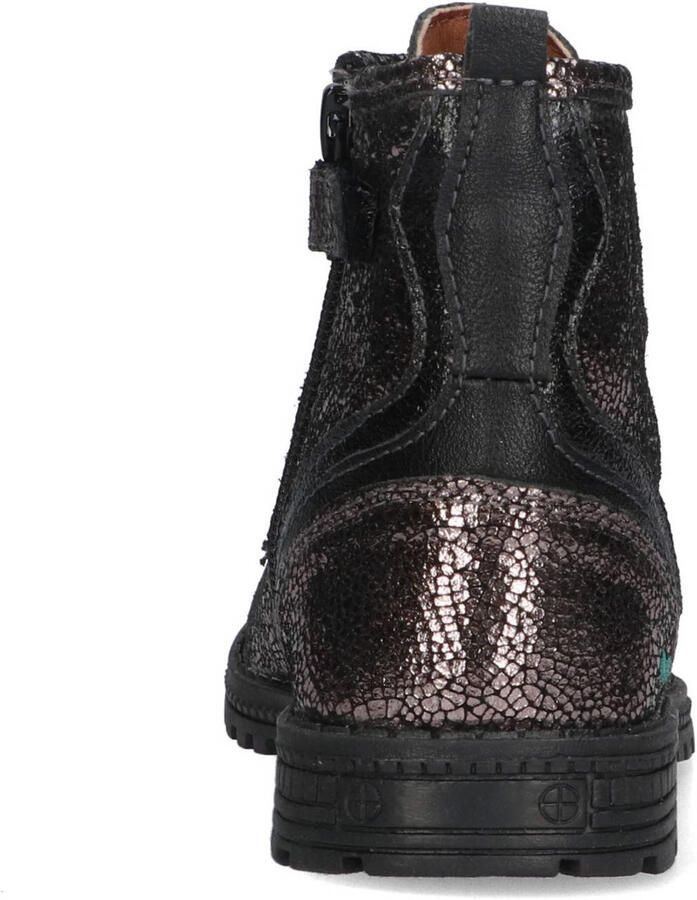 BunniesJR 225783-992 Meisjes Biker Boots Grijs Leer Veters - Foto 2