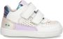 BunniesJR Luca Louw leren sneakers wit lila Meisjes Leer Meerkleurig 23 - Thumbnail 1