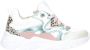 BunniesJR 225344-596 Meisjes Lage Sneakers Multicolor Leer Veters - Thumbnail 1