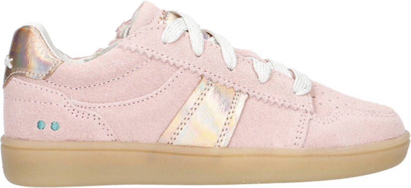 BunniesJR 225451-570 Meisjes Lage Sneakers Roze Suède Veters