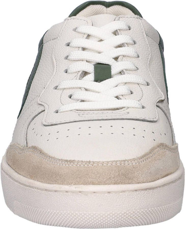 Cafe Moda leren sneakers wit groen - Foto 2