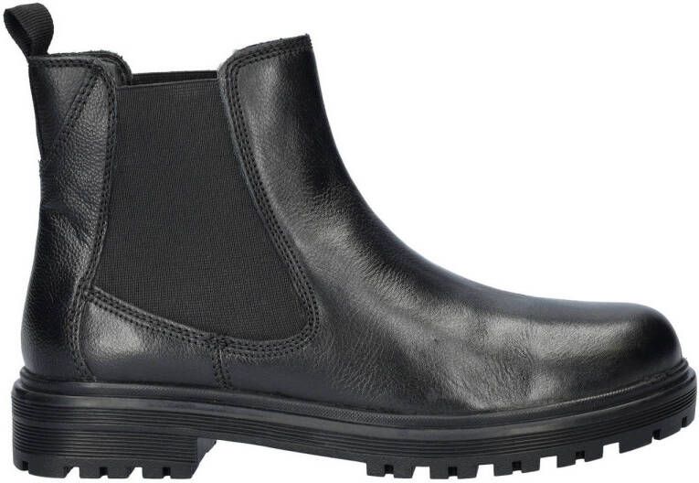 Cafe Moda leren chelsea boots zwart