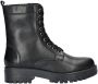 Cafe Moda leren veterboots zwart - Thumbnail 1