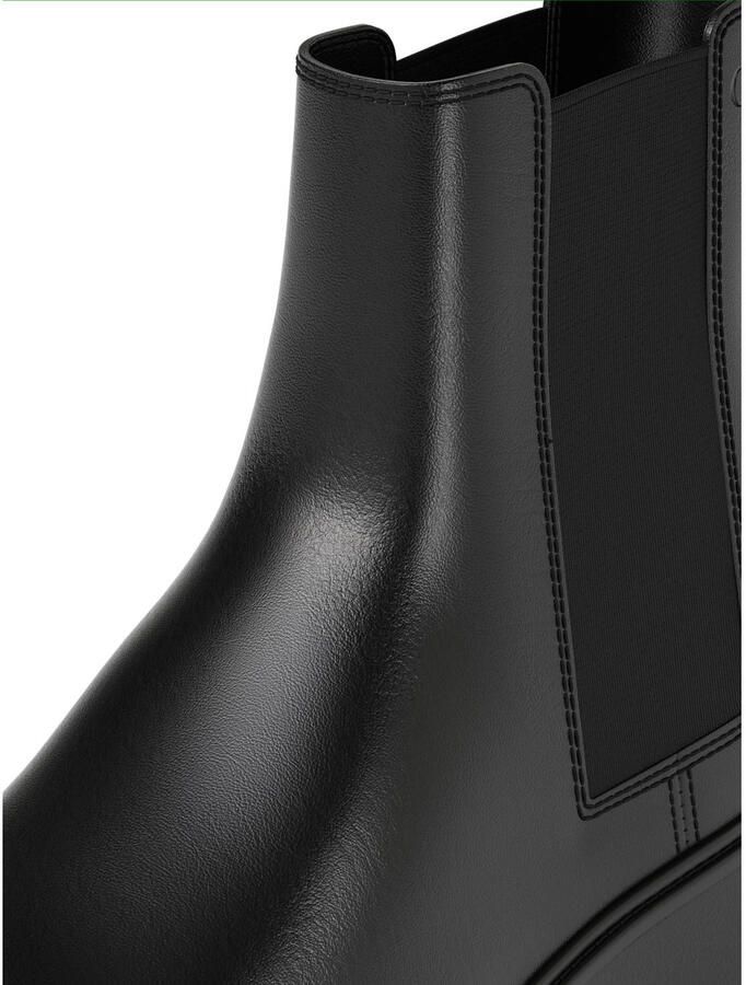 Calvin Klein chunky leren chelsea boots met profielzool zwart - Foto 3