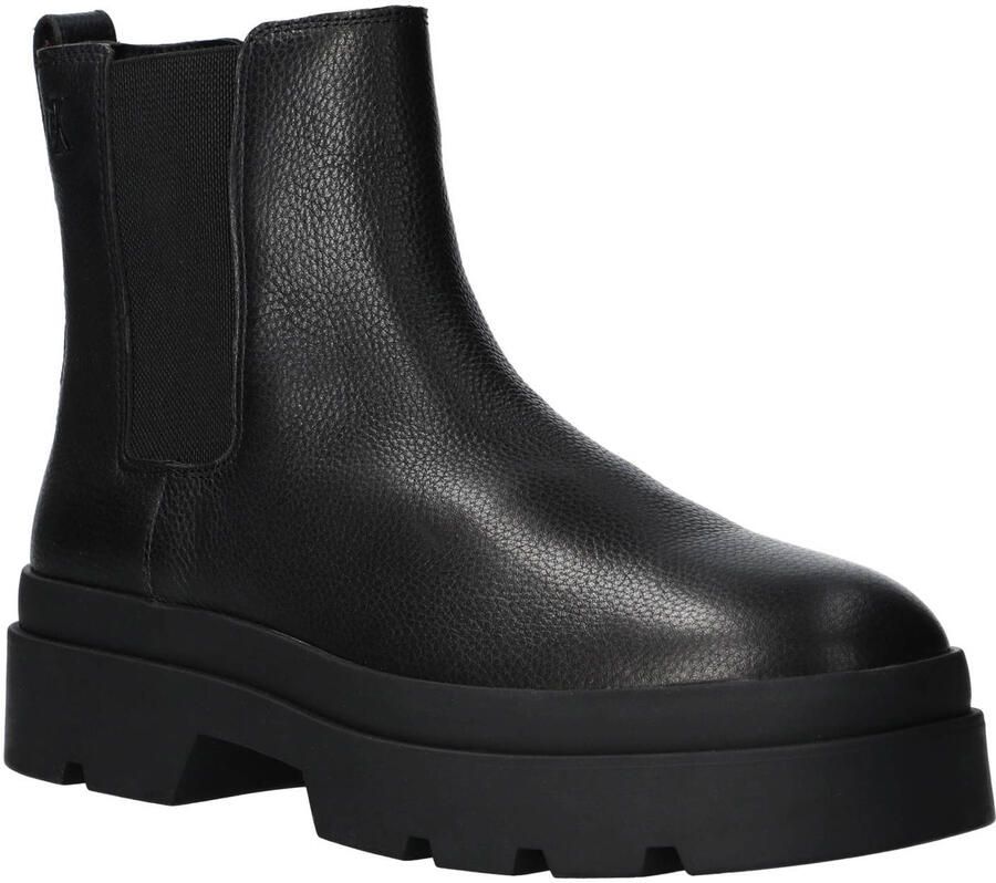 Calvin Klein chunky leren chelsea boots zwart - Foto 2