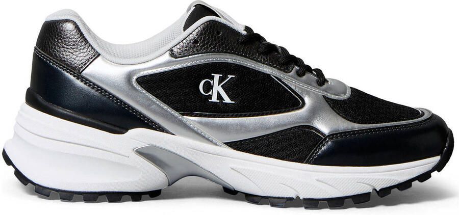Calvin Klein chunky sneakers zwart zilver