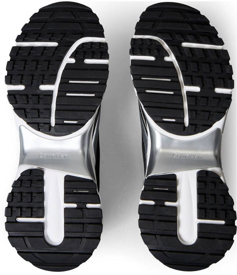 Calvin Klein chunky sneakers zwart zilver - Foto 3
