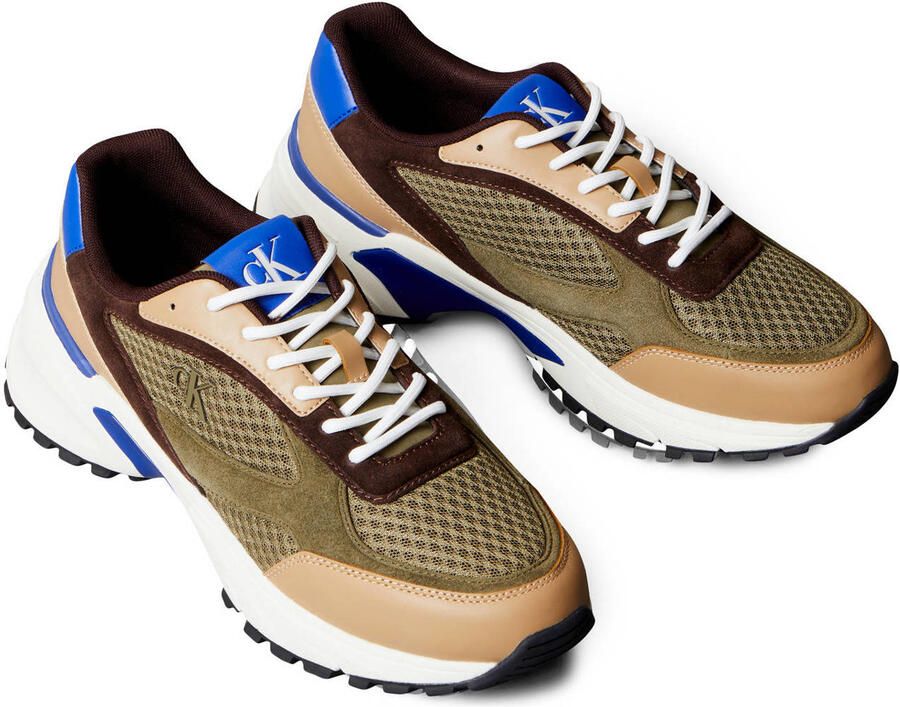 Calvin Klein Jeans Leren sneakers met labeldetails model 'HIKE RUNNER'