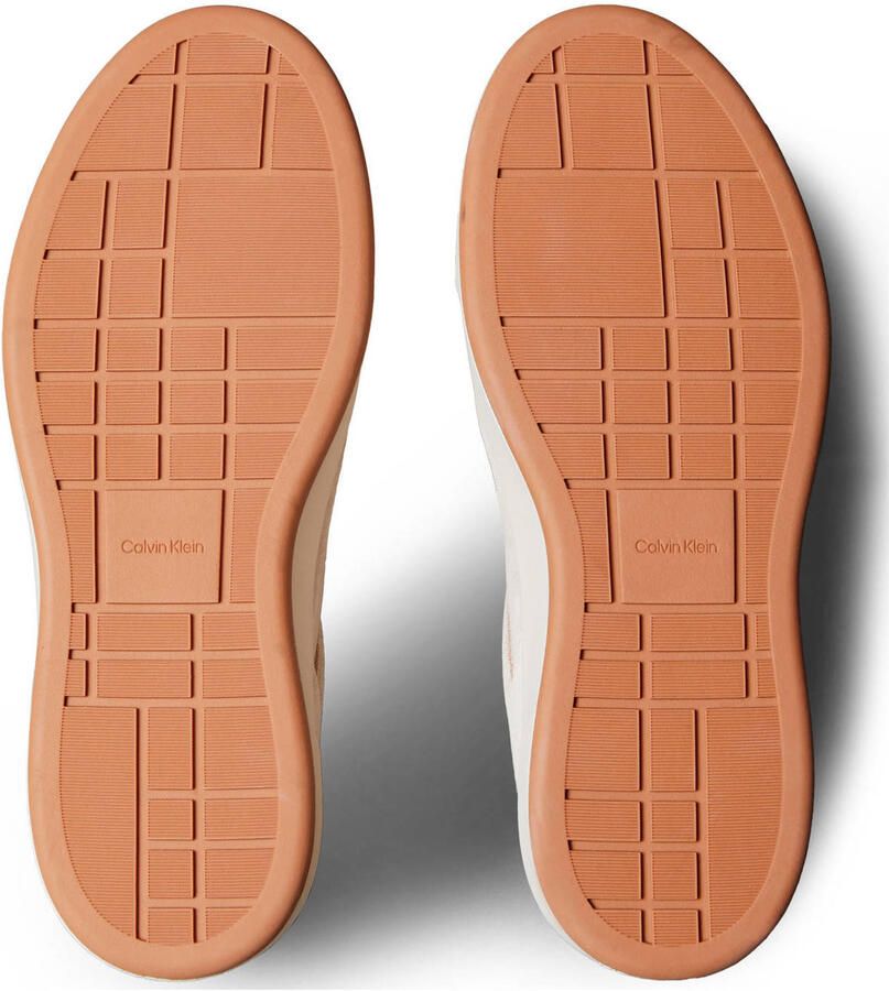Calvin Klein leren sneakers ecru