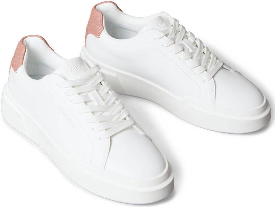 Calvin Klein Sneakers laag kastanjebruin wit - Foto 3
