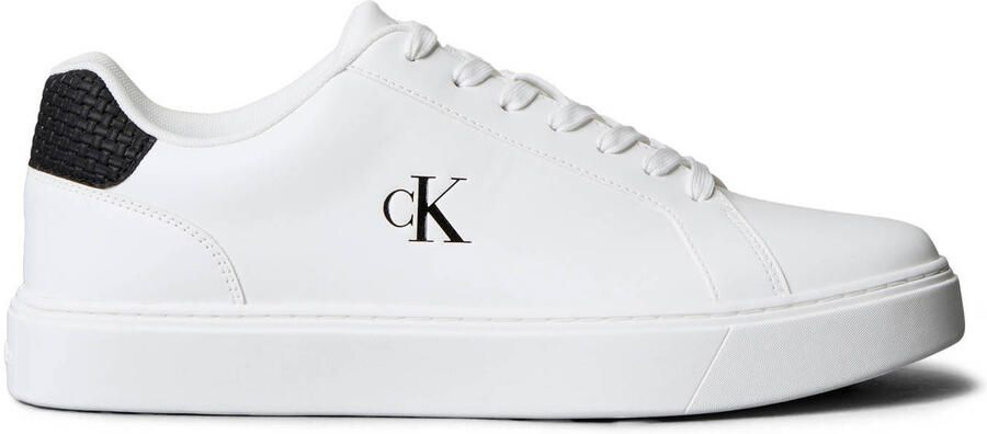 Calvin Klein leren sneakers wit zwart