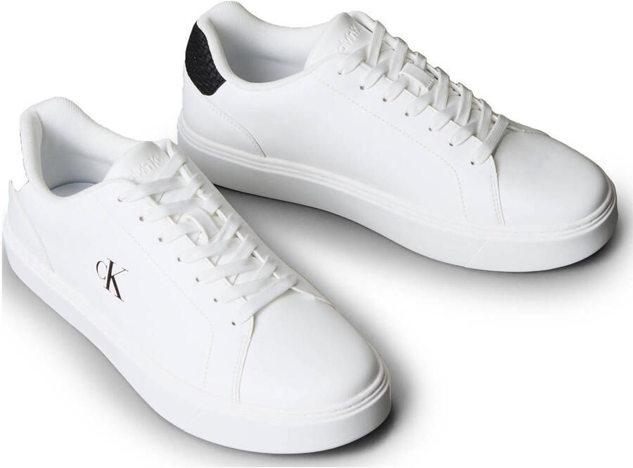Calvin Klein leren sneakers wit zwart - Foto 2