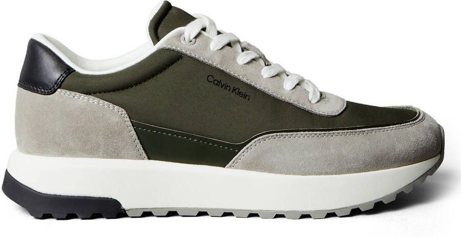 Calvin Klein leren sneakers zwart grijs