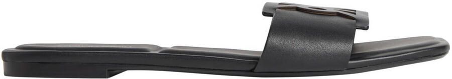 Calvin Klein Provence leren slippers zwart