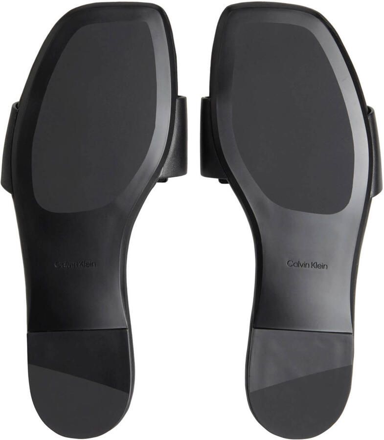 Calvin Klein Provence leren slippers zwart - Foto 2
