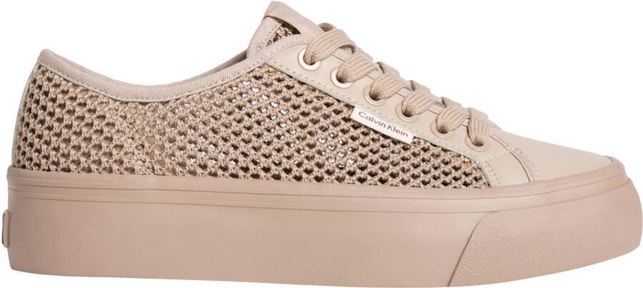 CK Calvin Klein low top sneakers met plateauzool