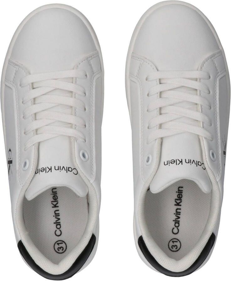 Calvin Klein Stardust sneakers wit zwart - Foto 3