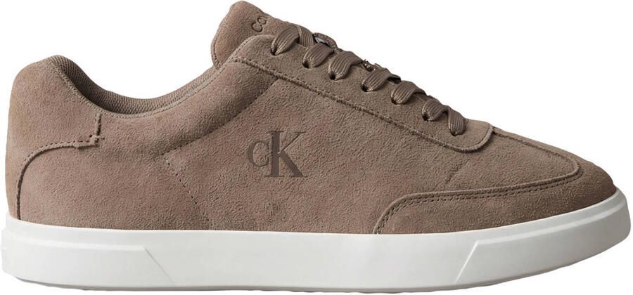 CK Calvin Klein Sneakers van echt rundleer met logodetails