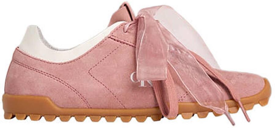Calvin Klein suède sneakers roze