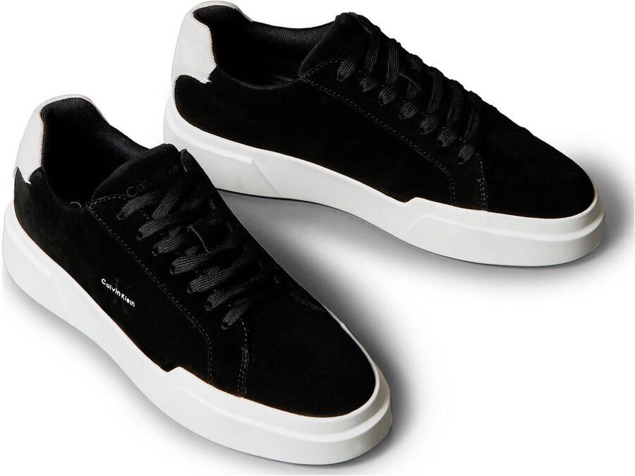 Calvin Klein suède sneakers zwart wit - Foto 2