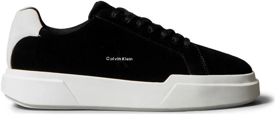 Calvin Klein suède sneakers zwart wit