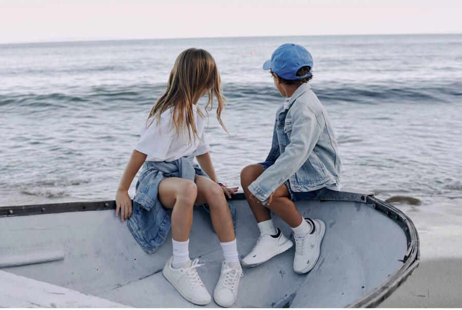 Calvin Klein Tyler sneakers wit zwart - Foto 3