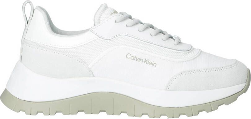 Calvin Klein chunky leren sneakers wit