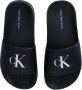 Calvin Klein Badslippers pool slides watersandalen strand-schoen met logo versierd - Thumbnail 1