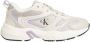 Calvin Klein Retro Tennis Su-Mesh Dames Sneakers Eggshell Lavender Aura - Thumbnail 2