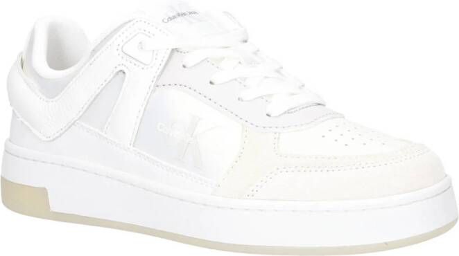 Calvin Klein Witte Sneakers Leer Hoge Kwaliteit