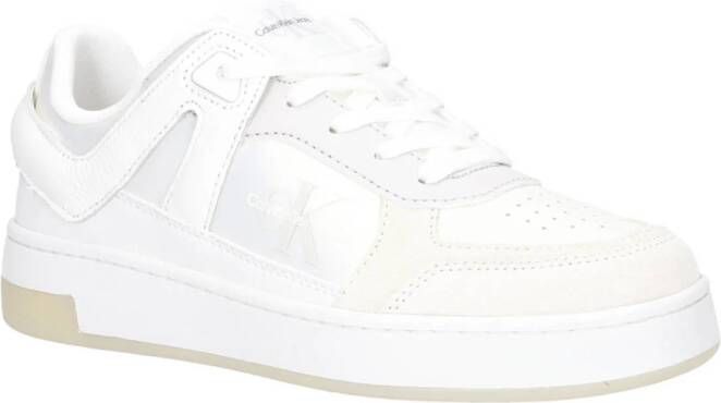 CALVIN KLEIN JEANS leren sneakers beige