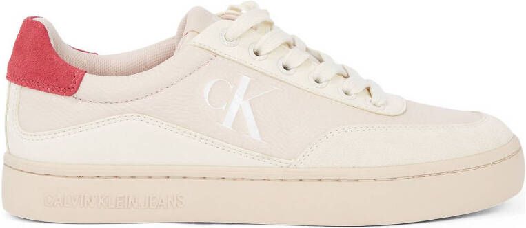 CALVIN KLEIN JEANS leren sneakers lichtroze
