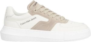 Calvin Klein leren sneakers wit beige