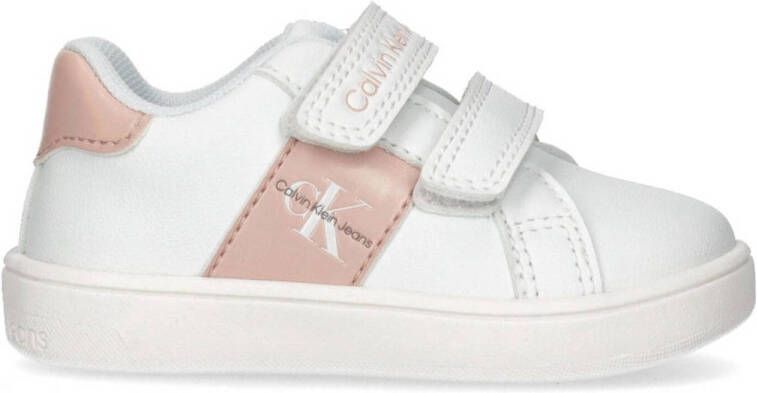 Calvin Klein sneakers roze wit Meisjes Imitatieleer Meerkleurig 27