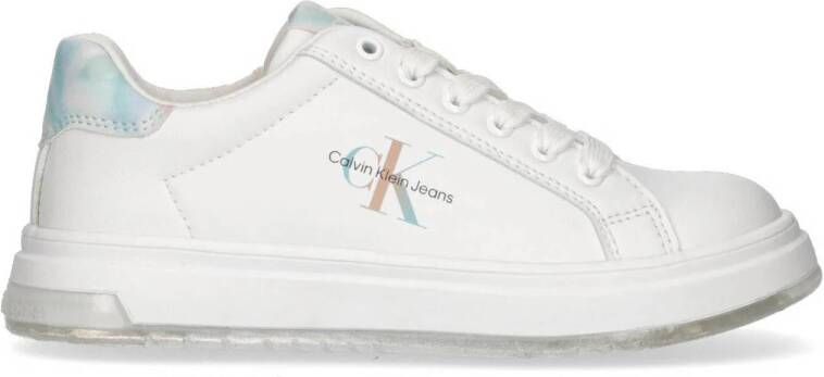 Calvin Klein sneakers wit Meisjes Imitatieleer Logo 30