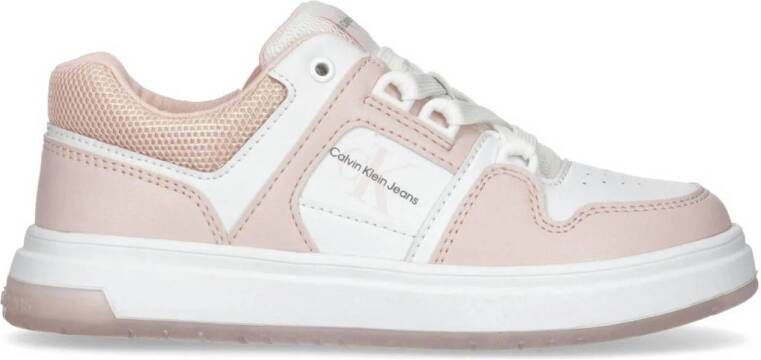 Calvin Klein sneakers wit lichtroze Meisjes Imitatieleer Meerkleurig 35