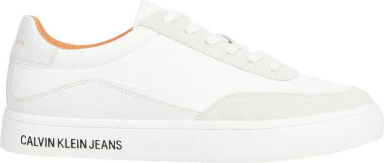 Calvin Klein sneakers wit oranje