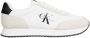 Calvin Klein Jeans Witte Sneakers met Gerecycled Polyester en Suède White Heren - Thumbnail 1