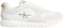 Calvin Klein Heren Irregular Lines Runner Sneakers Beige Heren - Thumbnail 1