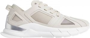 Calvin Klein Wave Sole Runner leren sneakers wit