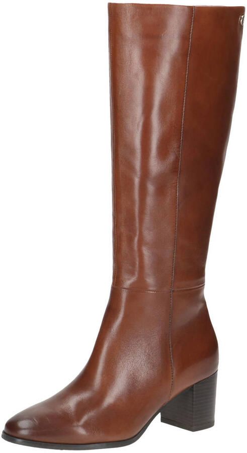 Caprice Francesca leren hoge laarzen cognac
