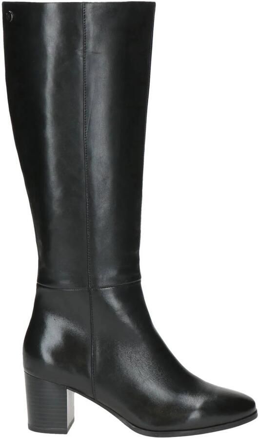 Caprice Francesca leren hoge laarzen zwart