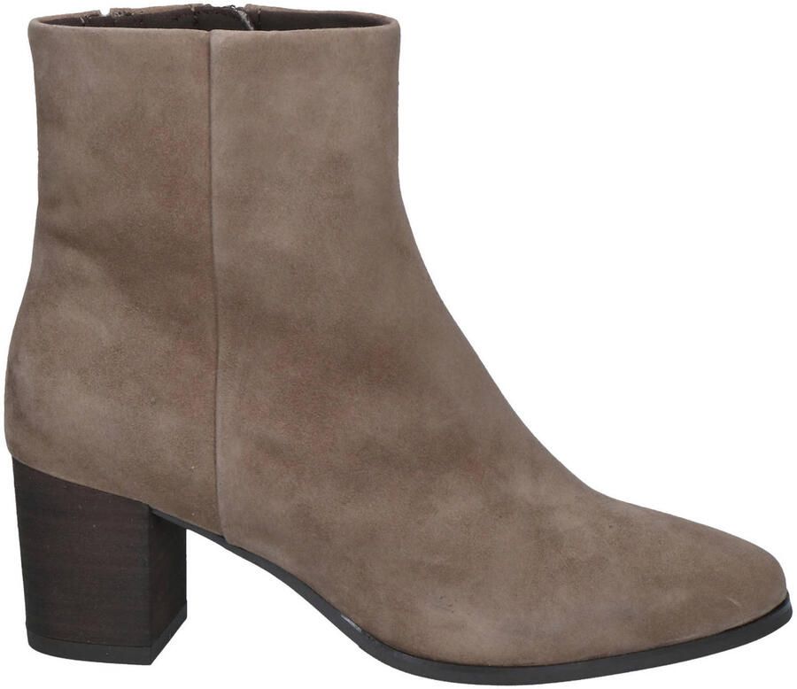 Caprice Taupe Enkellaarzen Taupe Suede Dames Taupe