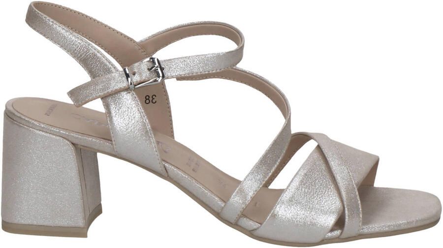 Caprice G Sandaletten Goud Metallic Glitter Leer Dames Goud