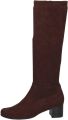 Caprice Lange Laarzen Donker Bruin Stretch Dames Donker Bruin - Bruin