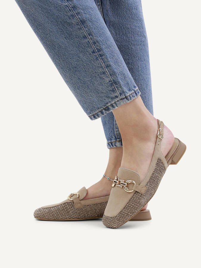 Caprice G Sandaletten Beige Leer en Suede Dames Beige - Foto 2