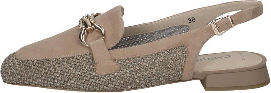 Caprice G Sandaletten Beige Leer en Suede Dames Beige - Foto 3