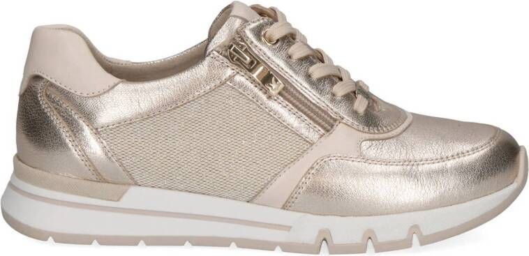 Caprice Sneakers met sleehak vrijetijdsschoen lage schoen veterschoen in schoenwijdte h (=zeer breed)